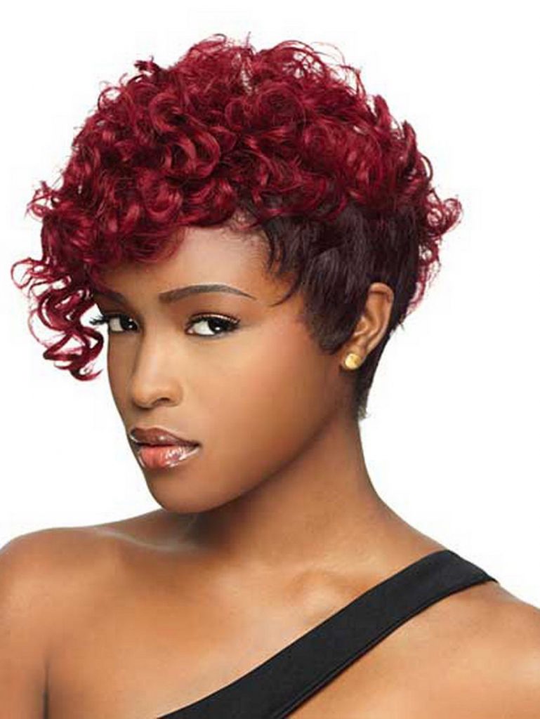 Fiery Red Mohawk - Short mohawk hairstyles for black women